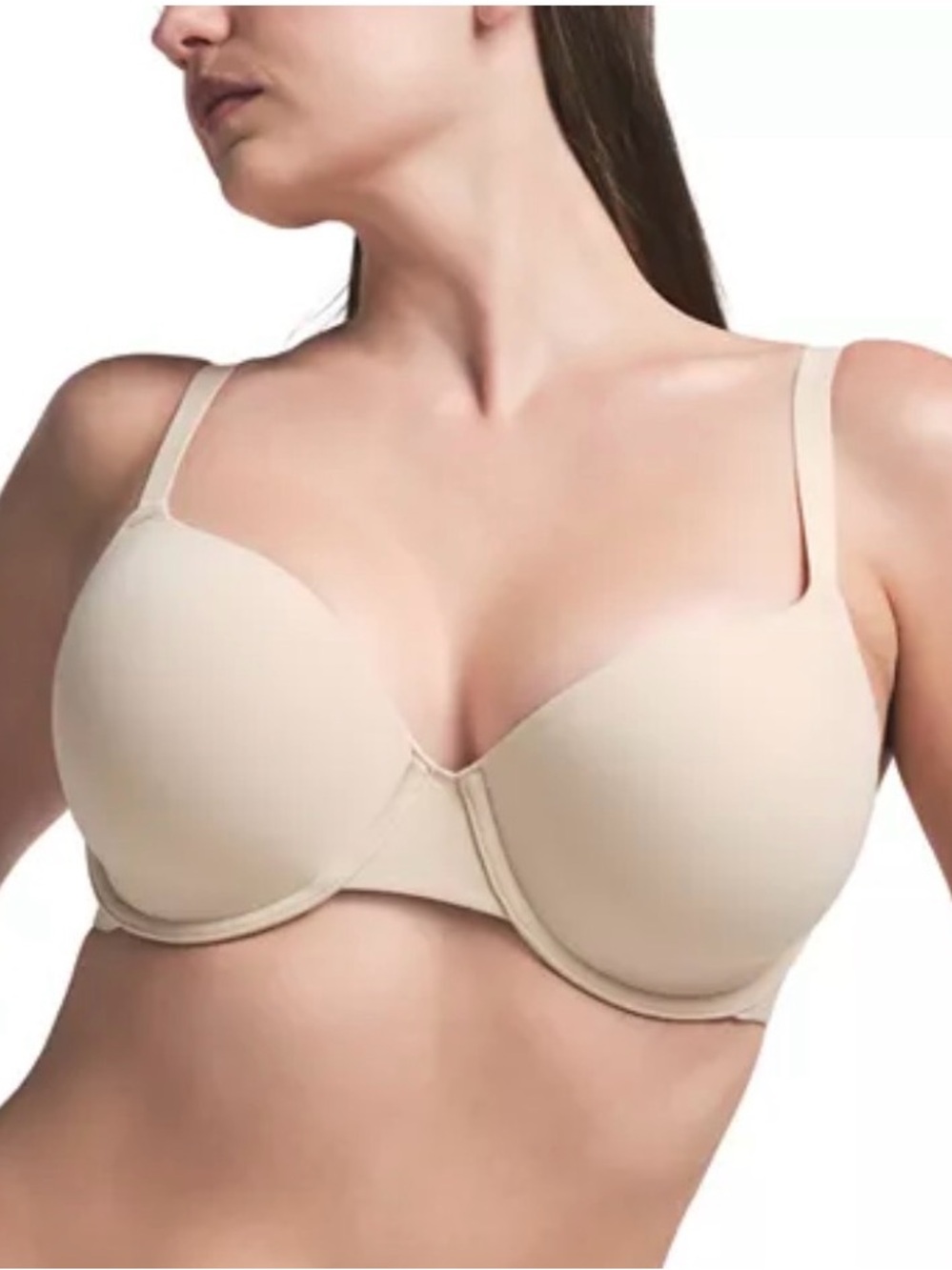 🌸 SKIMS Fits Everybody T-Shirt Demi Bra | Sand | 32DD | NWOT